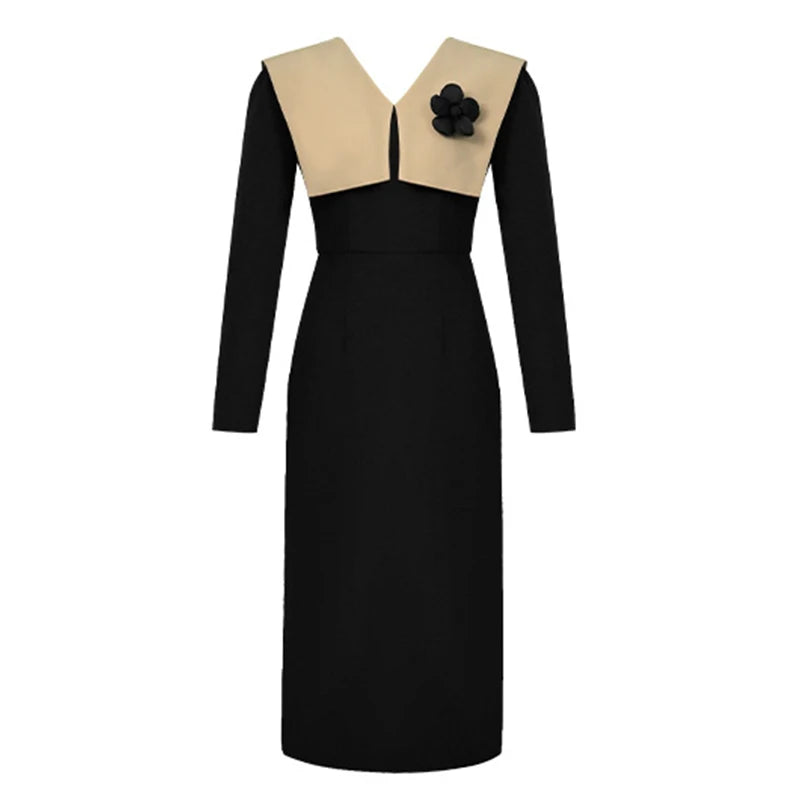 princess polly baby blue dress Tight-fitting dress with long sleeves and a slit - Black - Sz. 40-64