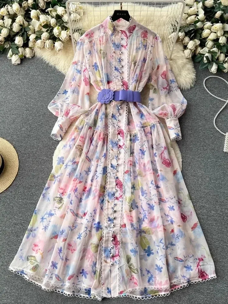 sachin and babi light blue dress Cotton Chiffon Maxi Dress Mimi, Pink