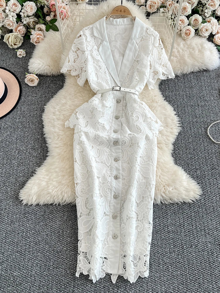 chinese dress ladies Waitlist 1/31 • Hadley Long Sleeve Button Down Eyelet Peplum Top White –  Miss Match Group Inc main image 1