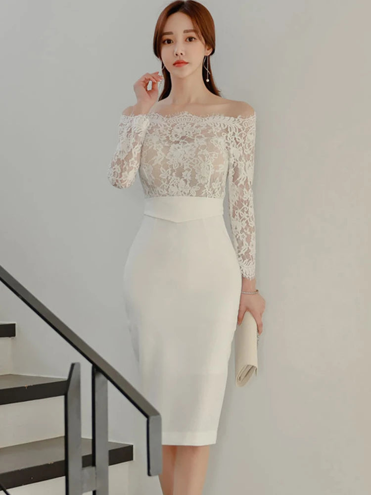 off shoulder mermaid evening dress Long Mermaid Prom Dress with Flowers