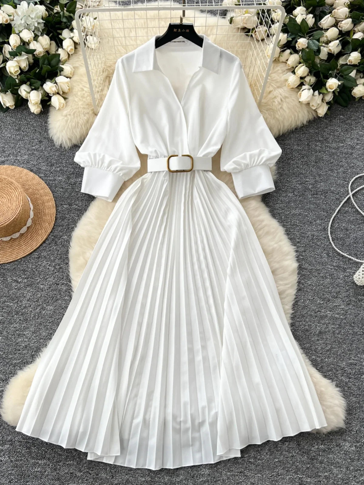 open lace back dress FINAL SALE! City Diva- Ombre T-shirt and SKATER Pleated Skirt SET (NEW)  (CLEARANCE OUTLET! Final Sale/No Return/No Exchange!) main image 1
