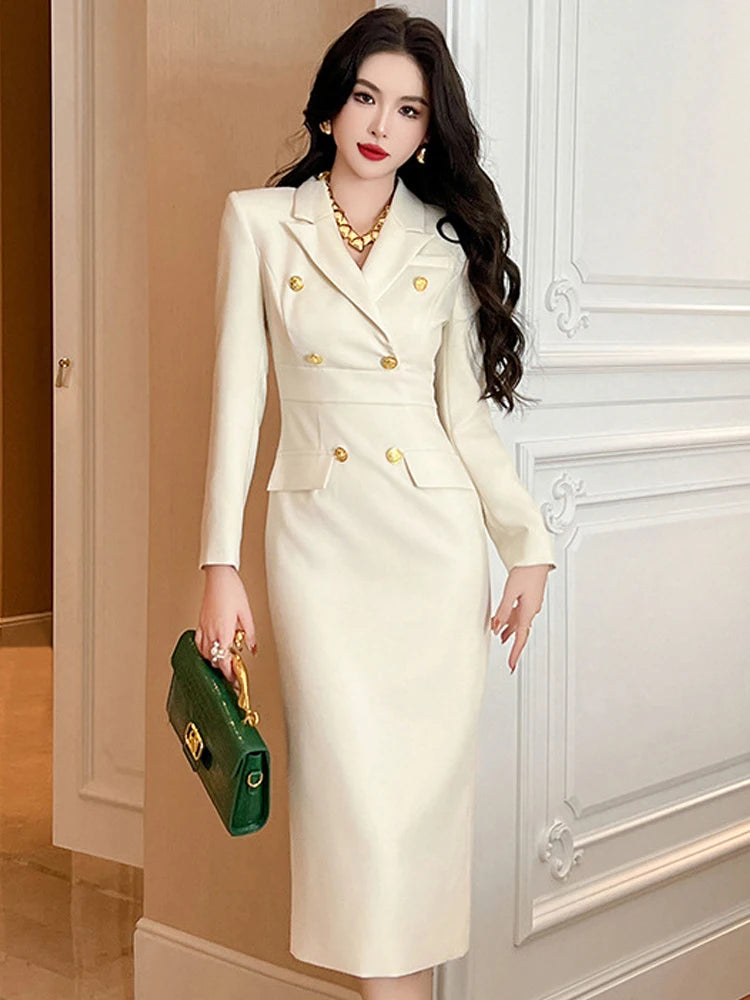 Fashion Ladies Work Style Business Formal Pencil Dresses Women