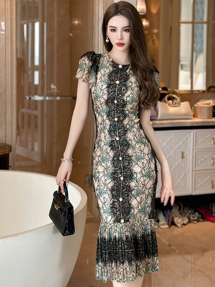 Formal Dress Premium Lace Dress Buy Lipsy Black/Nude Premium Lace  Embellished Corsage Maxi Dress