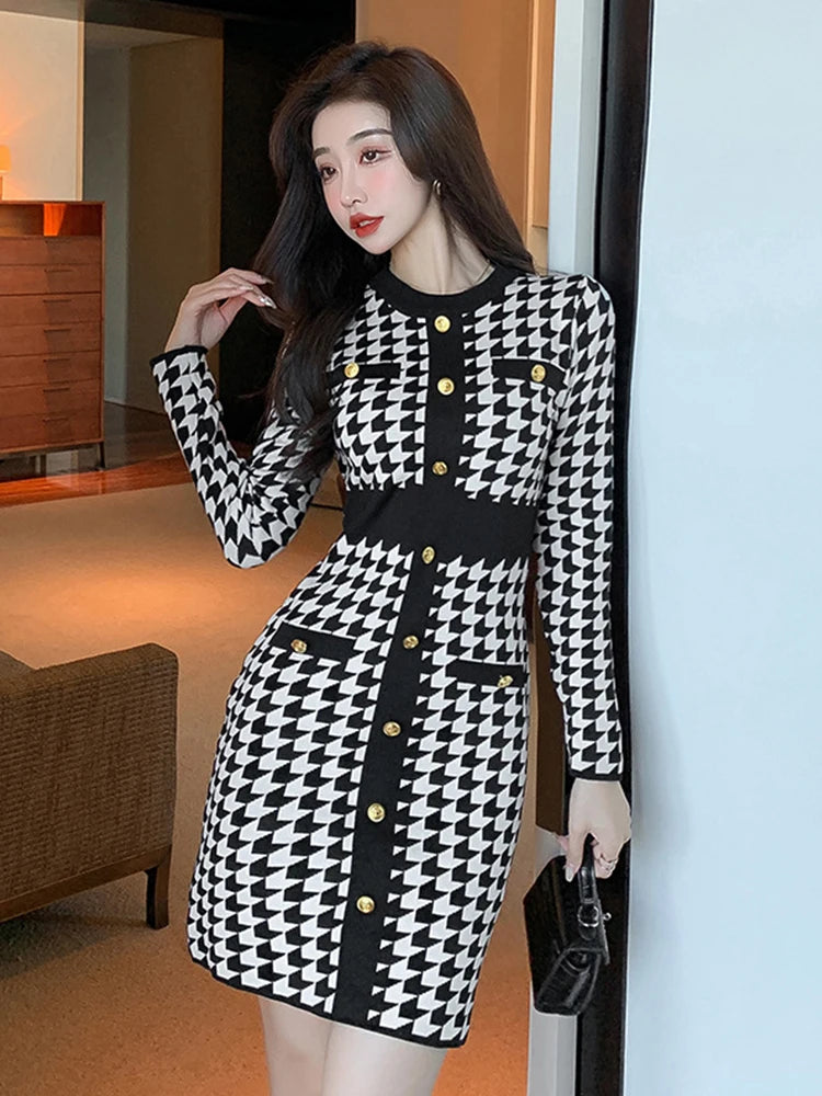 black lace dress for women Black Floral Lace Long Sleeve Ruffle Hem Mini Dress