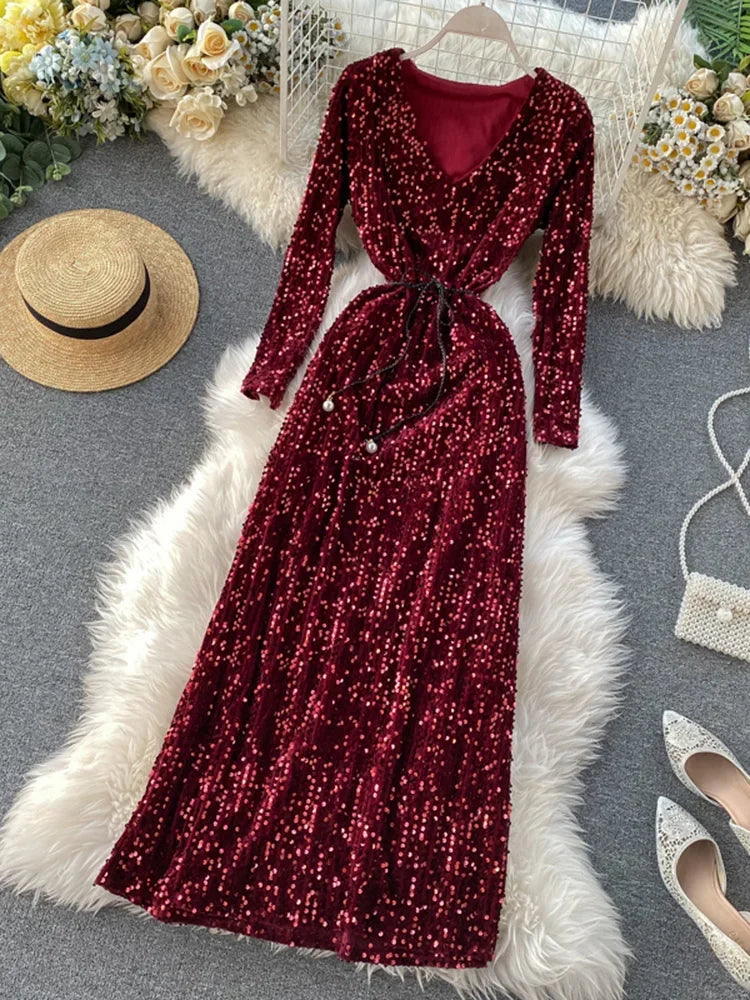 belted sequin wrap dress Buy Sosandar Blue Sequin Belted Wrap Dress from Next USA
