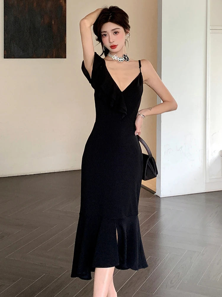 how to make an asymmetrical dress Lisa Velvet Mini Dress With Gloves