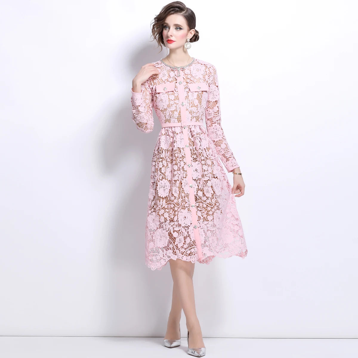 strapless white dress long Soleil
