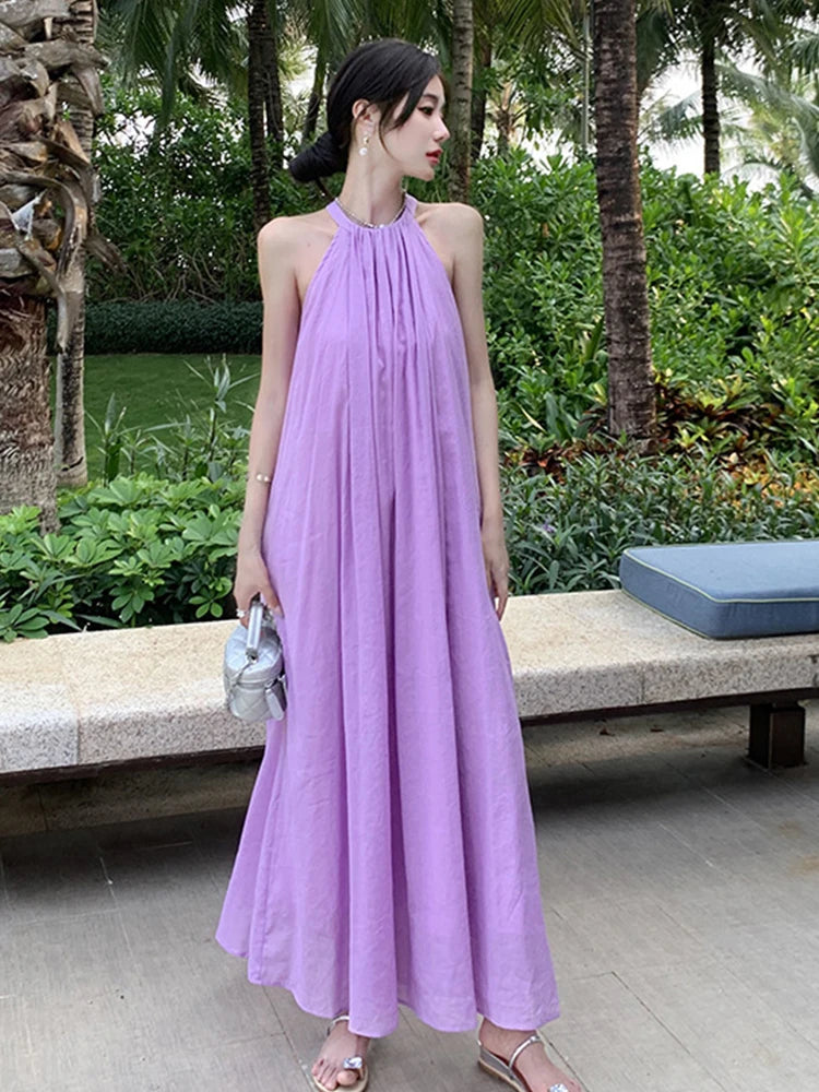 knee length dresses for ladies Lavender Goddess Maxi Dress Small Fits Up 5/6 main image 0