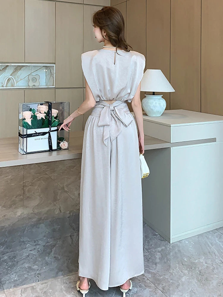 Sleeveless Maxi Dress With High Waist Design on Luulla
