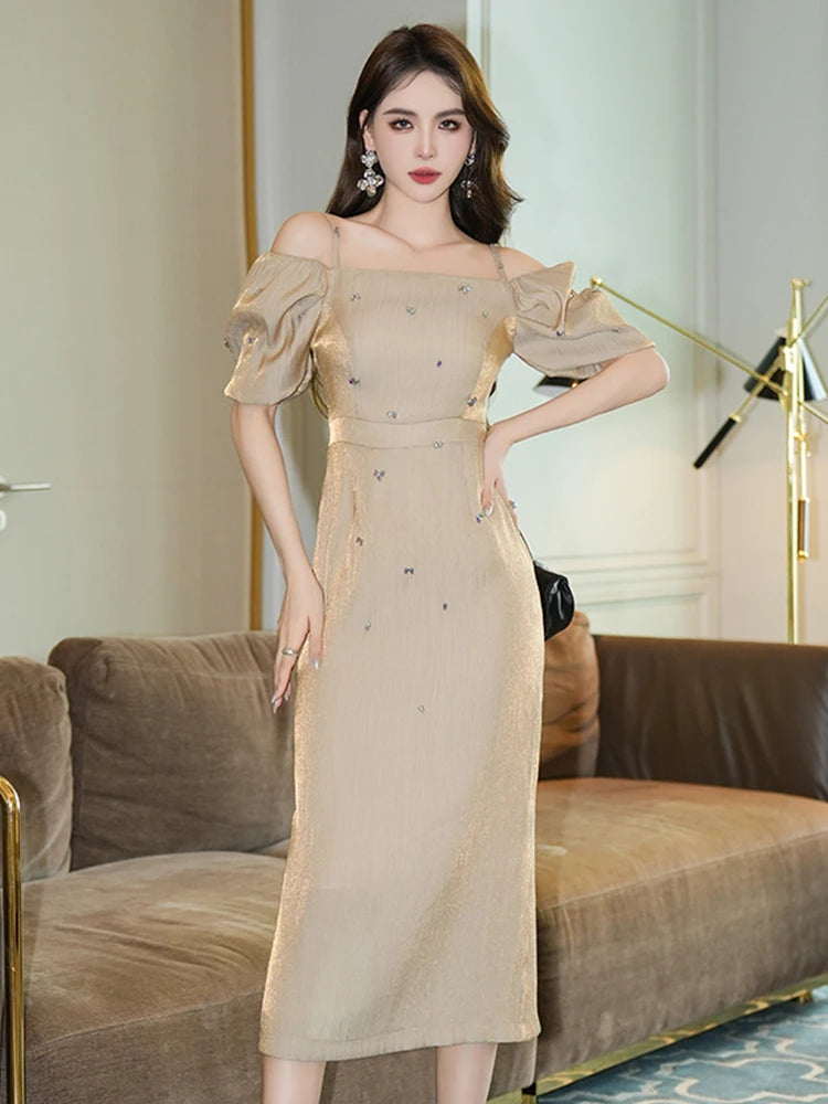 chinese dress ladies Esilda Heritage Cotton Midi Dress True White / 14 main image 0