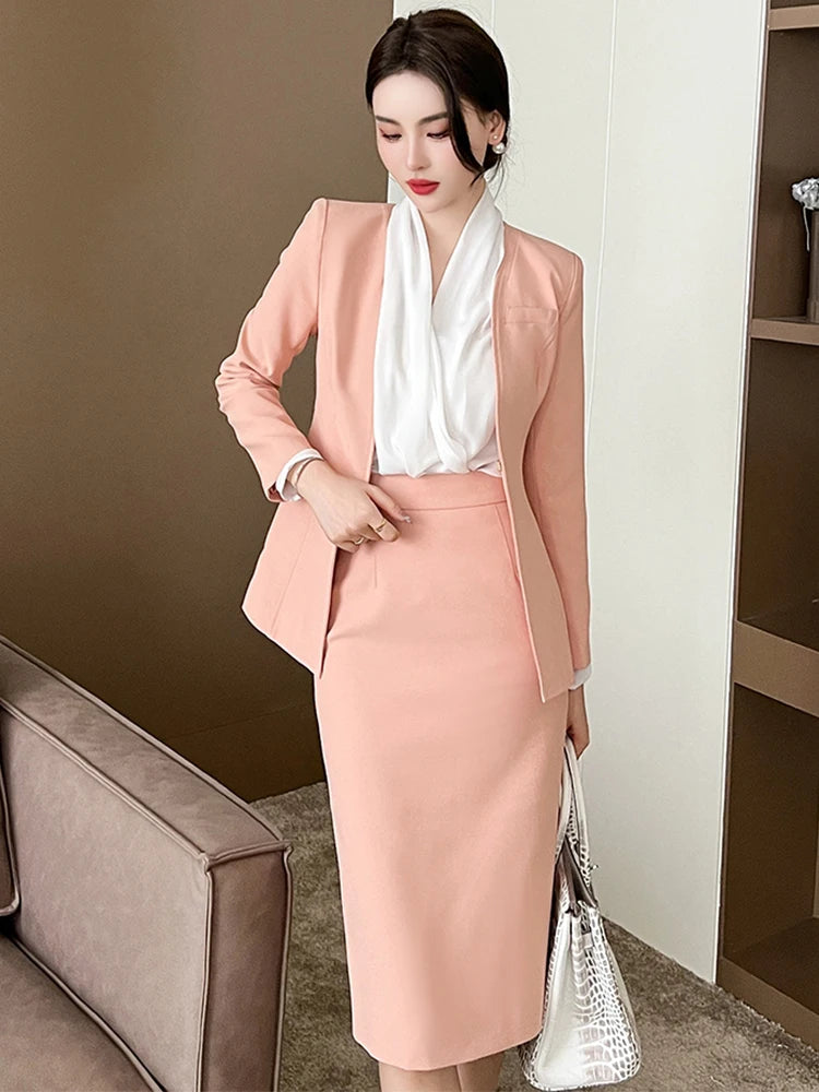 Womens Blazer And Skirt Business Suit on Luulla