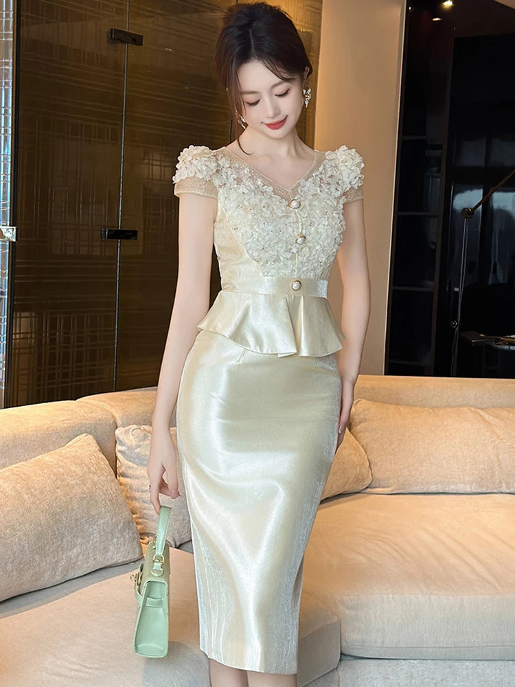 lace and mesh wedding dress Elizabeth K Fitted Off Shoulder Bridal Gown GL3656