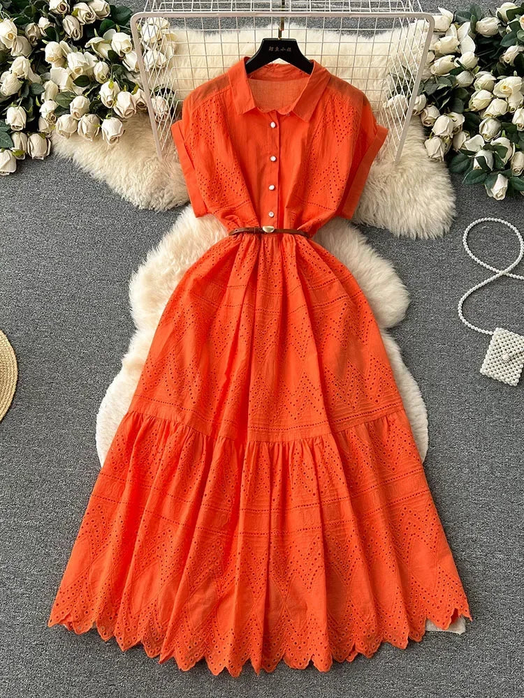 orange belted dress Ulla Johnson - Orange Belted Mae Mini Dress